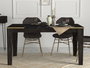 Hanah Home Mesa de Comedor Veyron Negro y Dorado